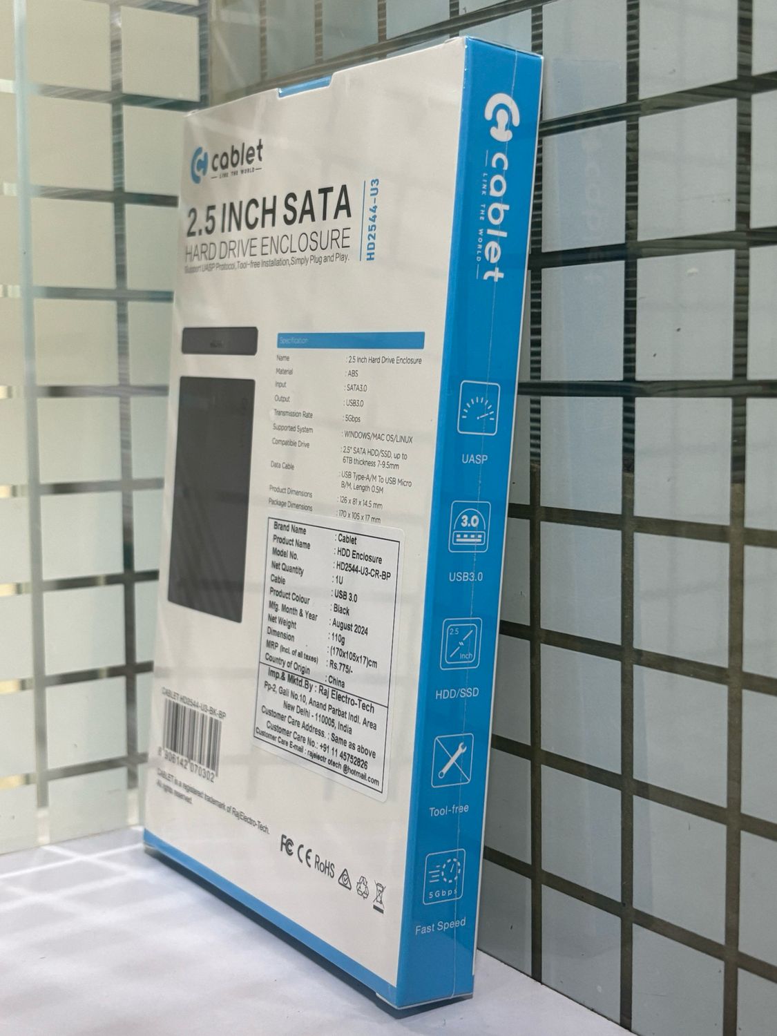 Cablet 2.5-inch Sata Hard Drive Enclosure (HD2544-U3)