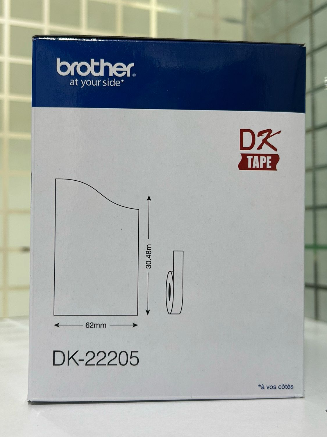 Brother DK22205 Black on White Continuous Length Paper Label Brother DK22205 Black on White Continuous Length Paper Label