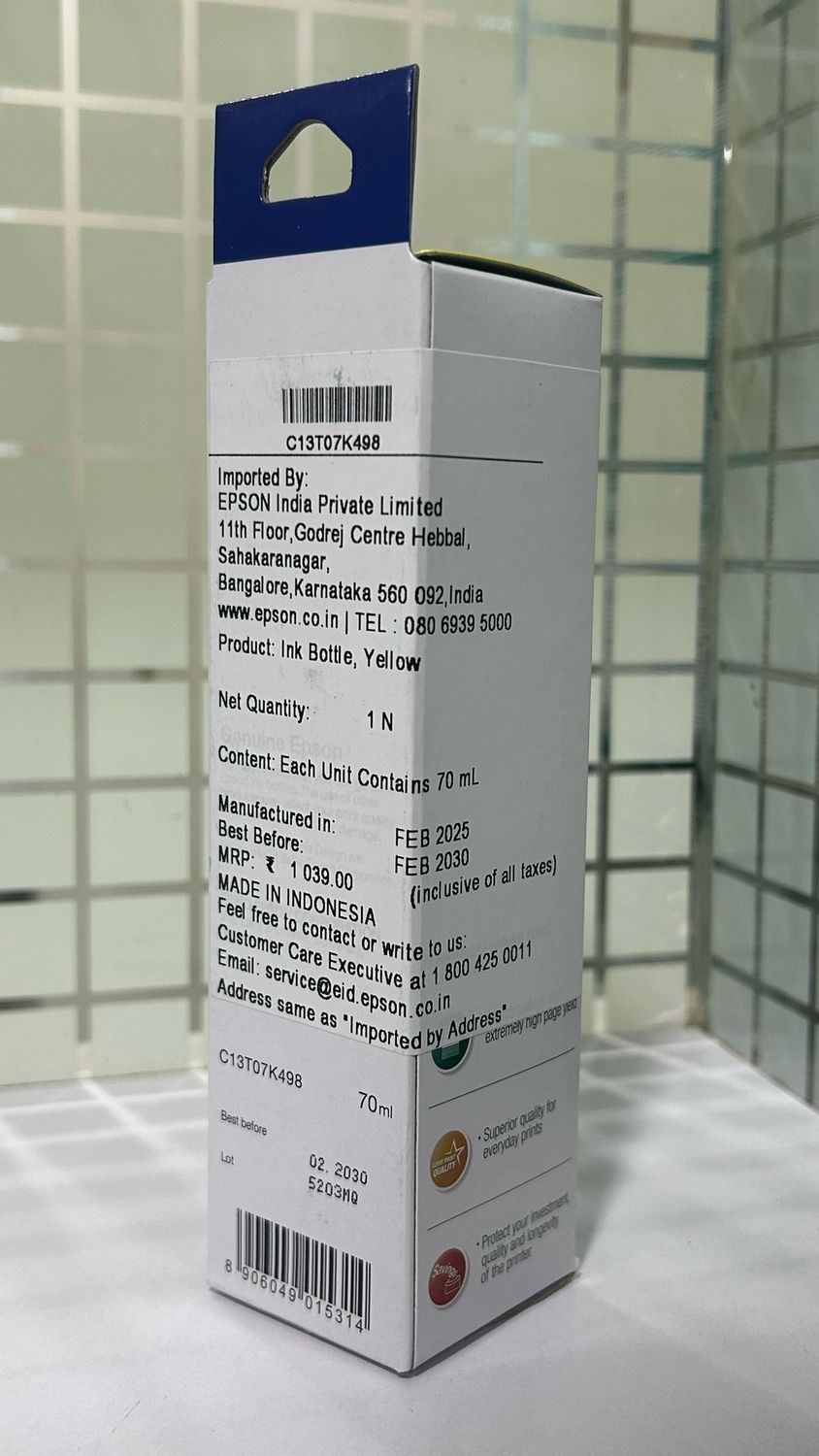 Epson 012 Yellow Ink Bottle