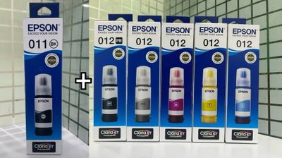 Original ink Epson 011/012 set of 6 bottle (PB/Bk/C/Y/M/Gr)