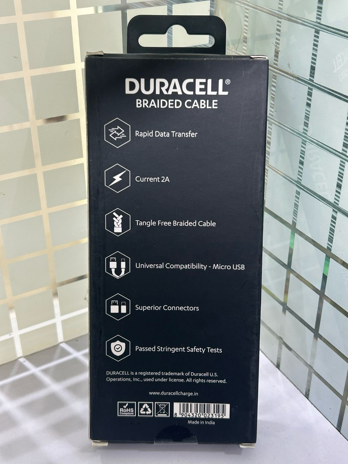 Duracell USB  To Micro Sync & Charging Cable SL1 DU022