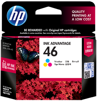 HP 46 Tri Color Ink Cartridge