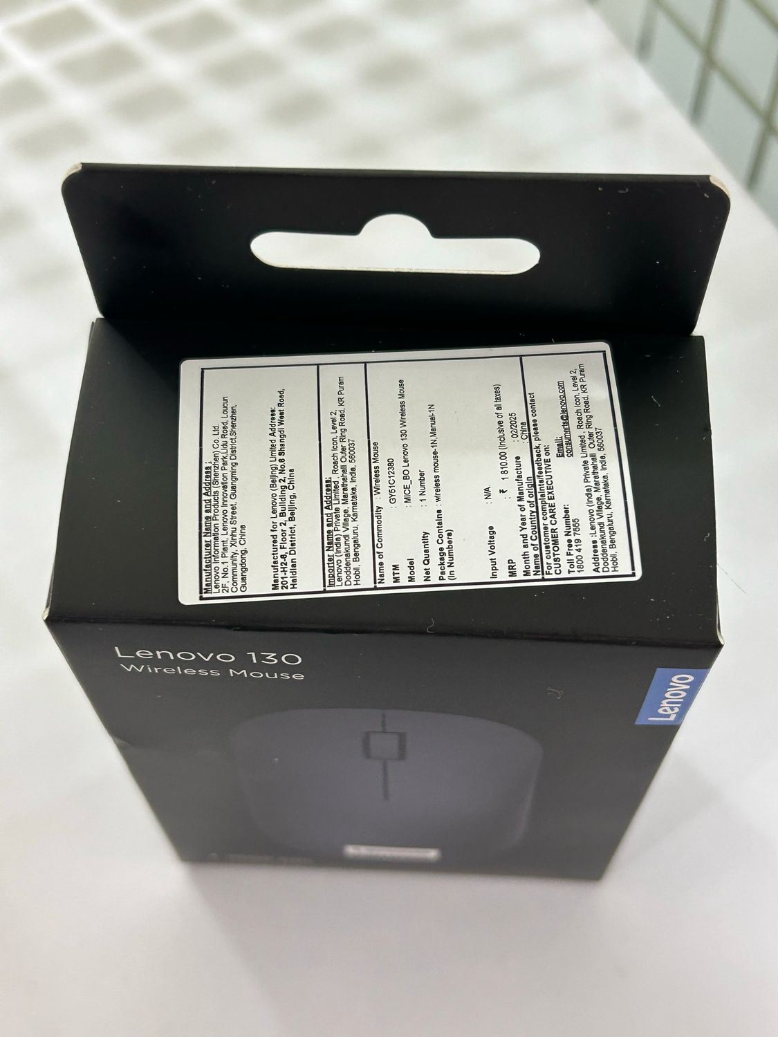 Lenovo 130 Wireless Compact Mouse Lenovo 130 Wireless Compact Mouse