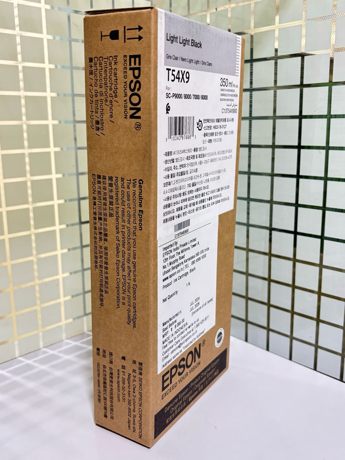 Epson Light Light Black T54X900 UltraChrome 350ml In Stock Epson Light Light Black T54X900 UltraChrome 350ml In Stock