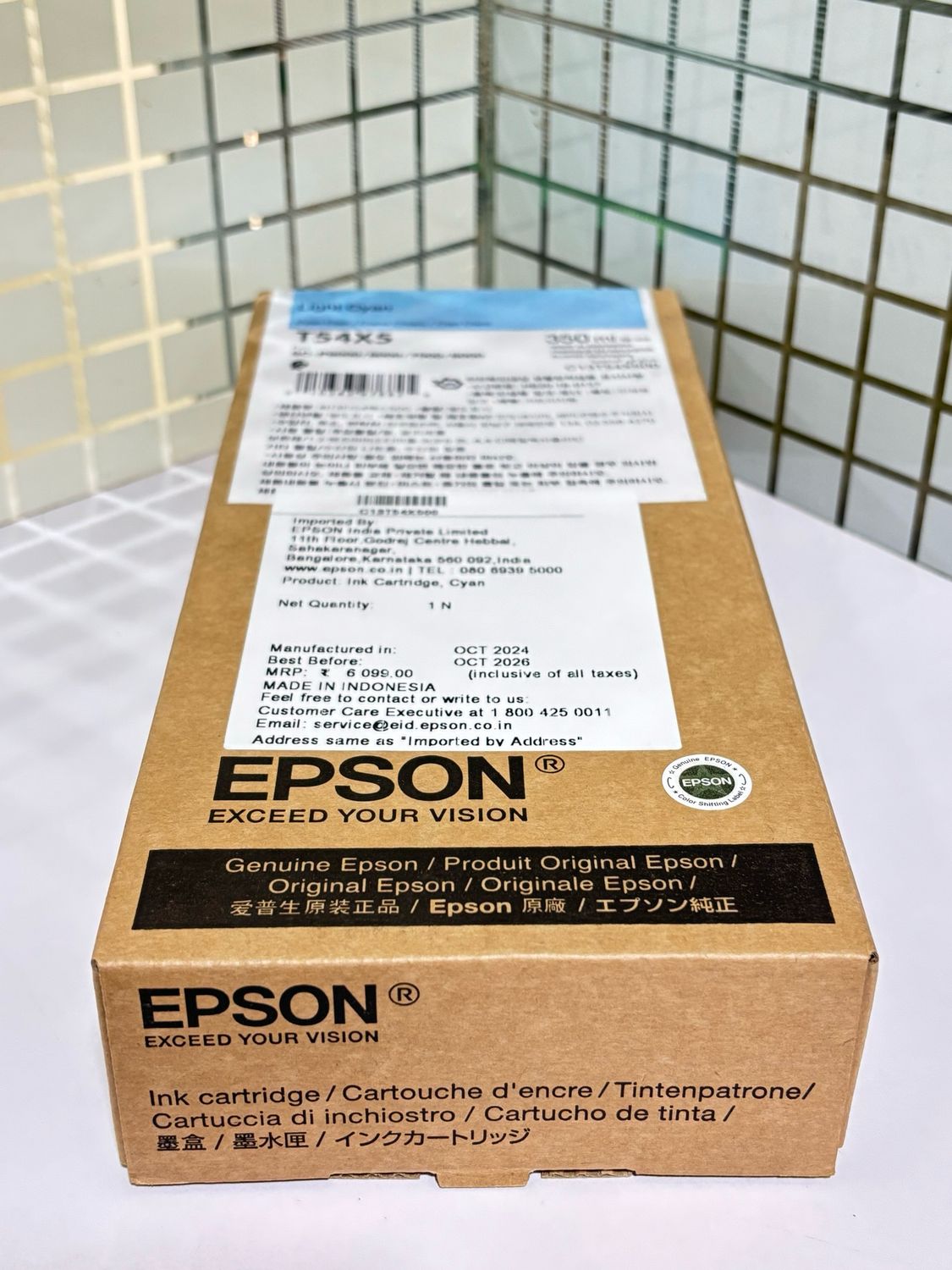 Epson C13T54X500 Light Cyan UltraChrome HDX/HD 350ml Ink