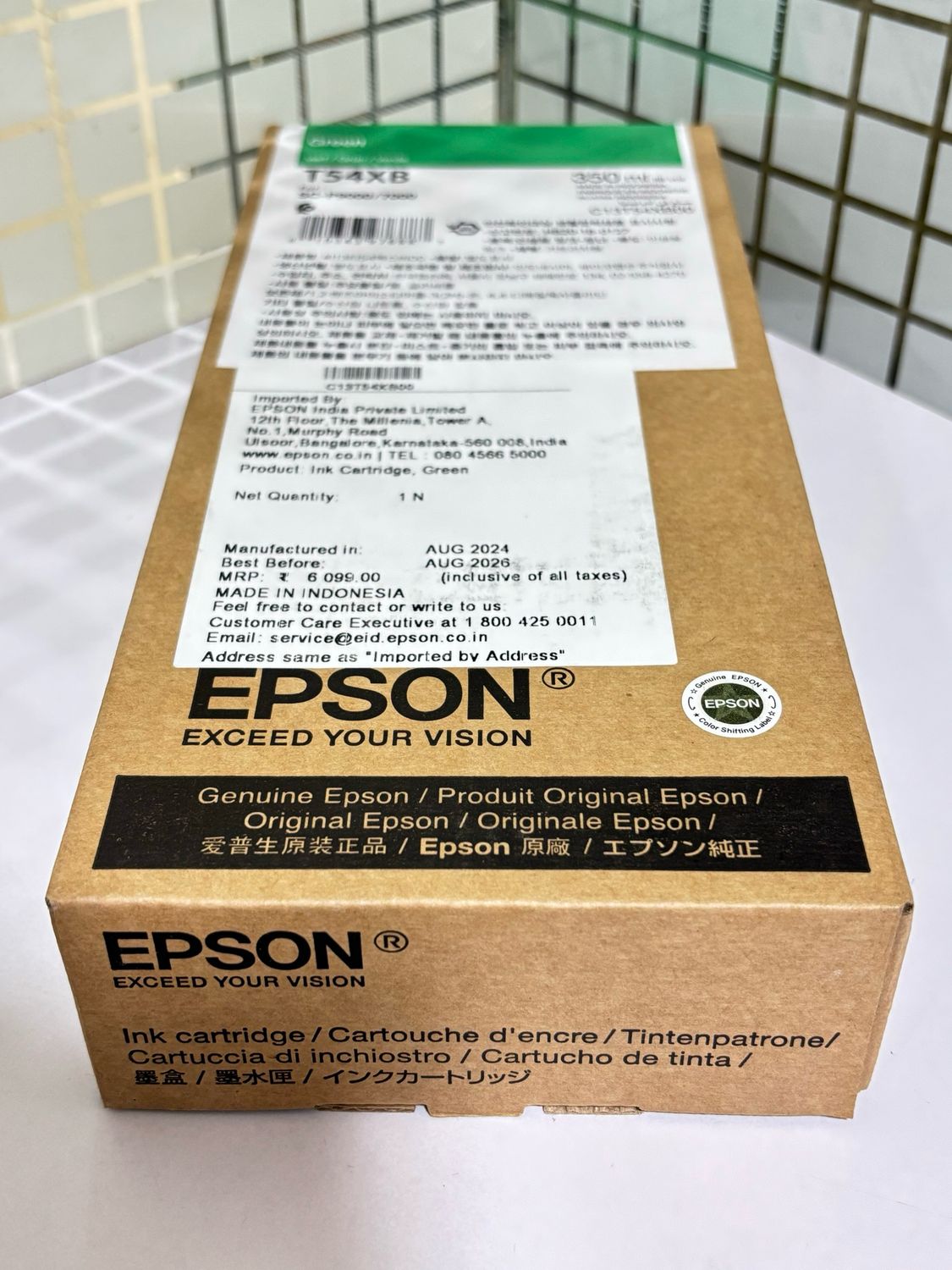 Epson C13T54XB00 Ink cartridge green 350ml Epson C13T54XB00 Ink cartridge green 350ml
