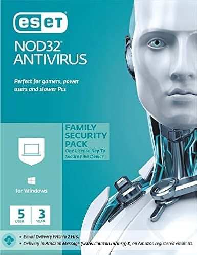 New, 5 User, 3 Year, Eset Antivirus, NOD32, Family Pack