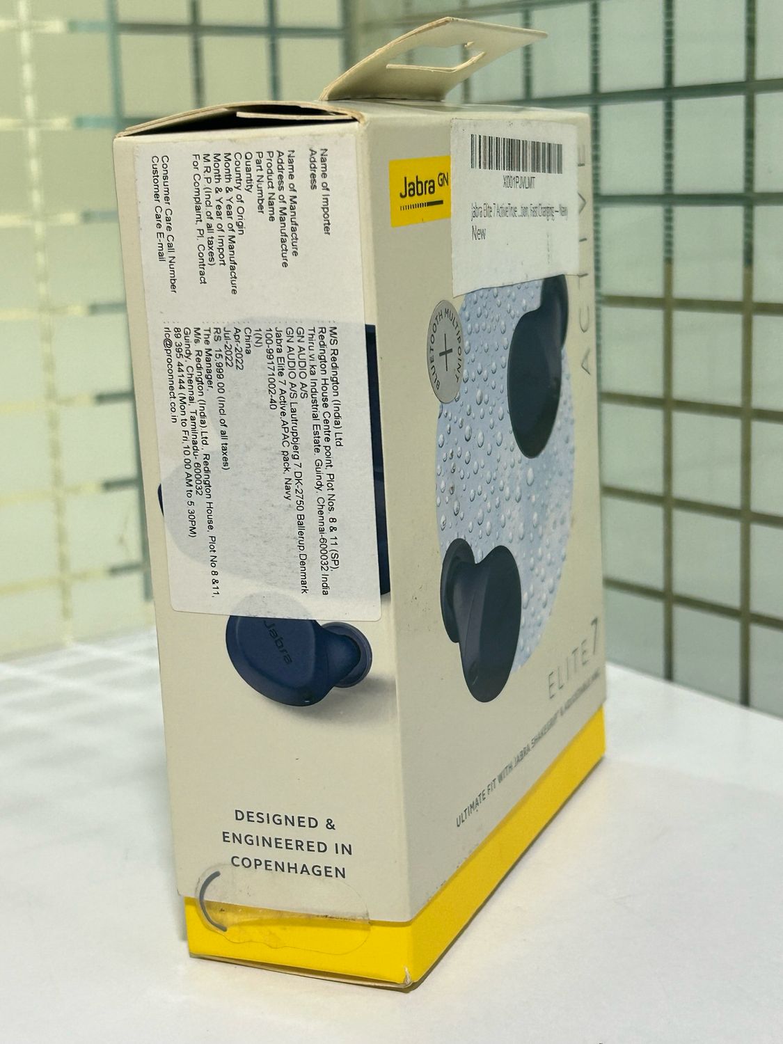 Jabra Elite 7 Active Earbuds, Navy Blue