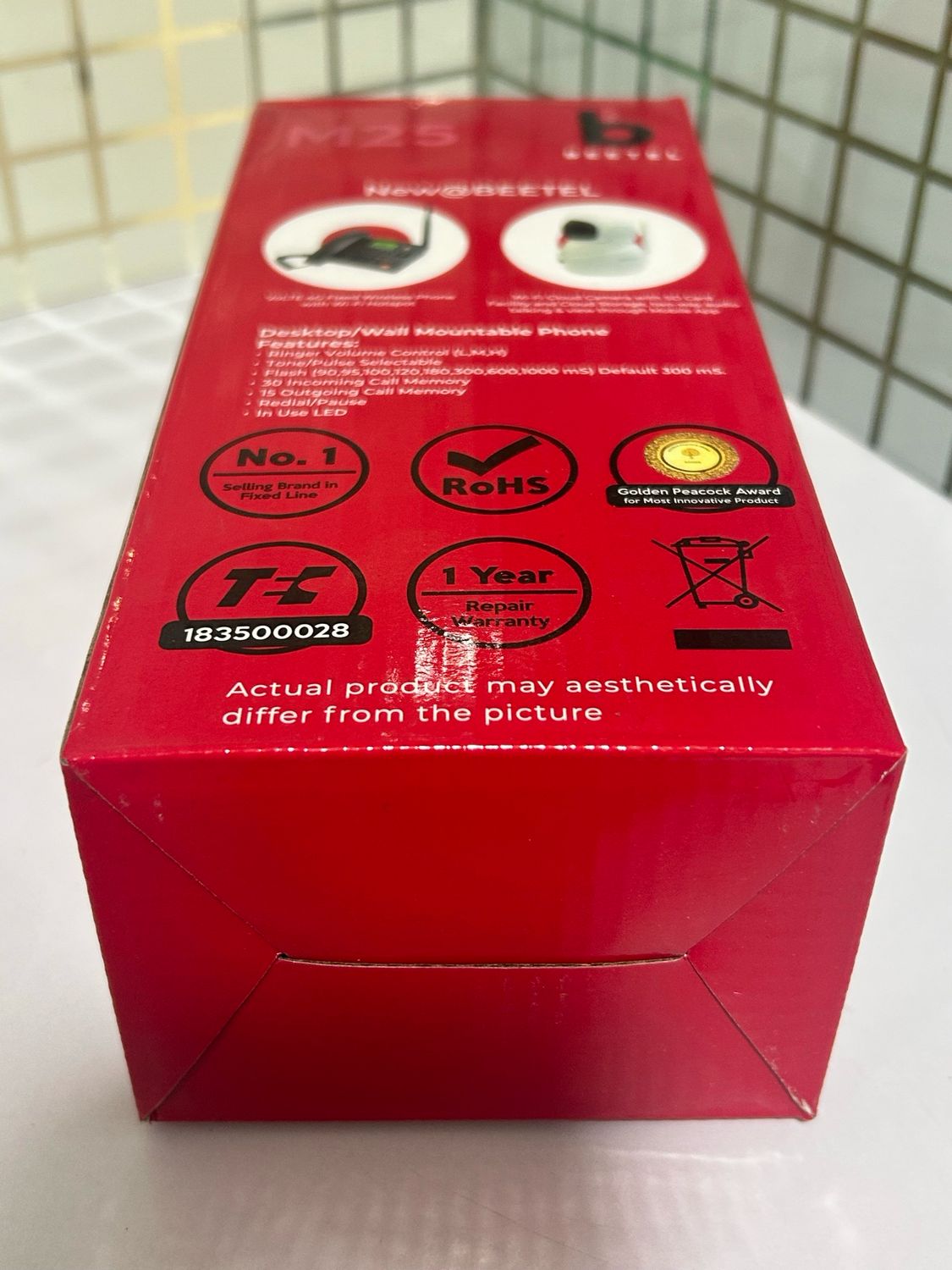 Beetel M25 Corded Landline Phone With Answering Machine (Black)