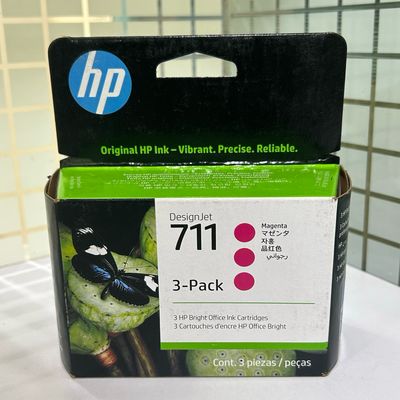 HP DesignJet 711 Magenta Ink Cartridge, 3-Pack   (CZ135A)