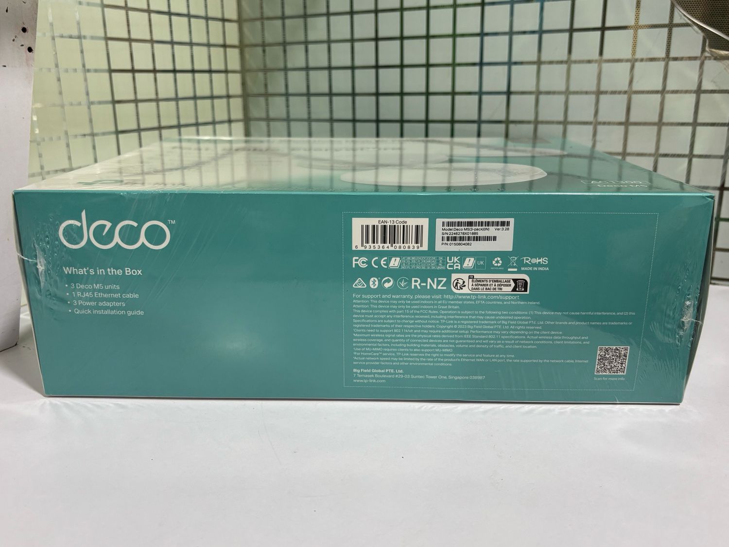 TP-Link Deco M5 Home Wi-fi System Mesh Router, Pack of 3 TP-Link Deco M5 Home Wi-fi System Mesh Router, Pack of 3