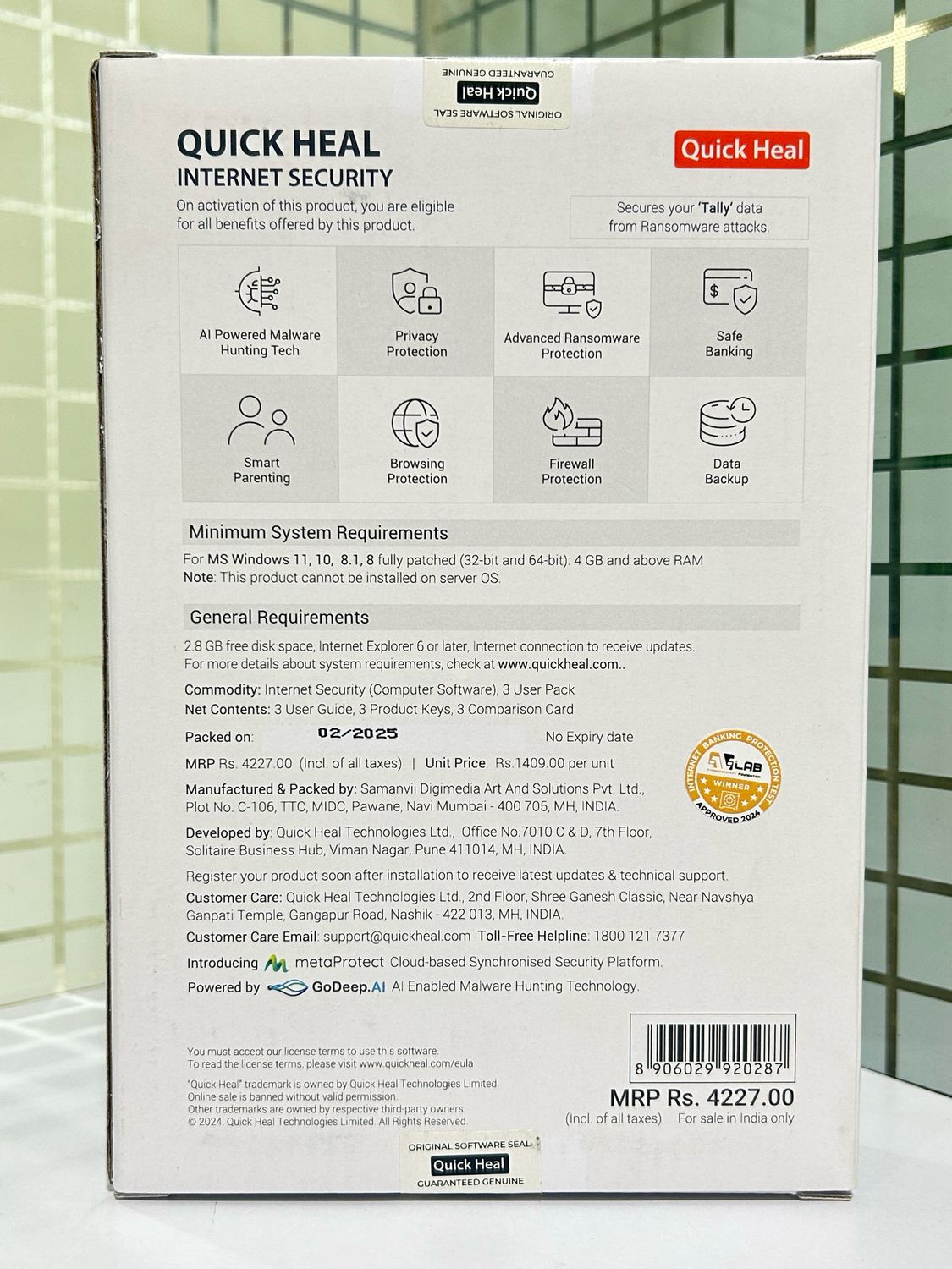 Renewal, 3 User, 1 Year, Quick Heal Internet Security Renewal, 3 User, 1 Year, Quick Heal Internet Security
