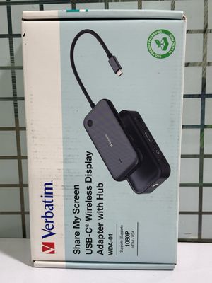 Verbatim Share My Screen USB-C 1080p HDMI, VGA Verbatim Share My Screen USB-C 1080p HDMI, VGA