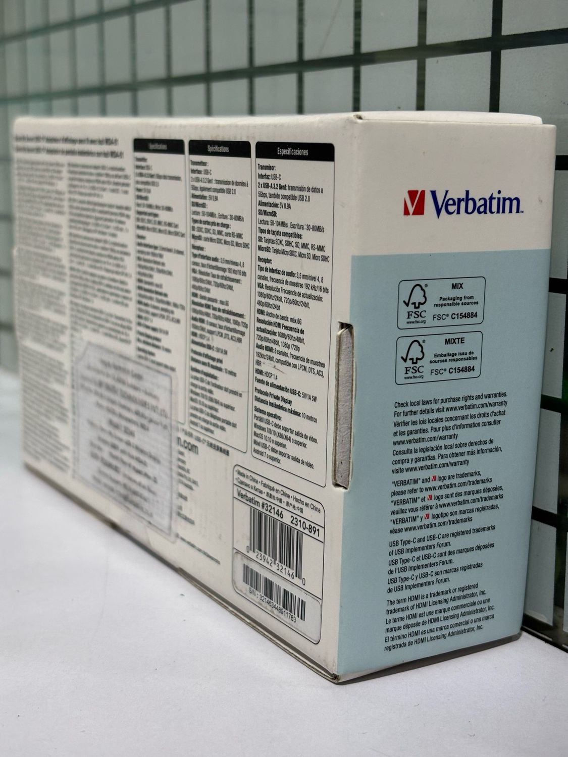 Verbatim Share My Screen USB-C 1080p HDMI, VGA