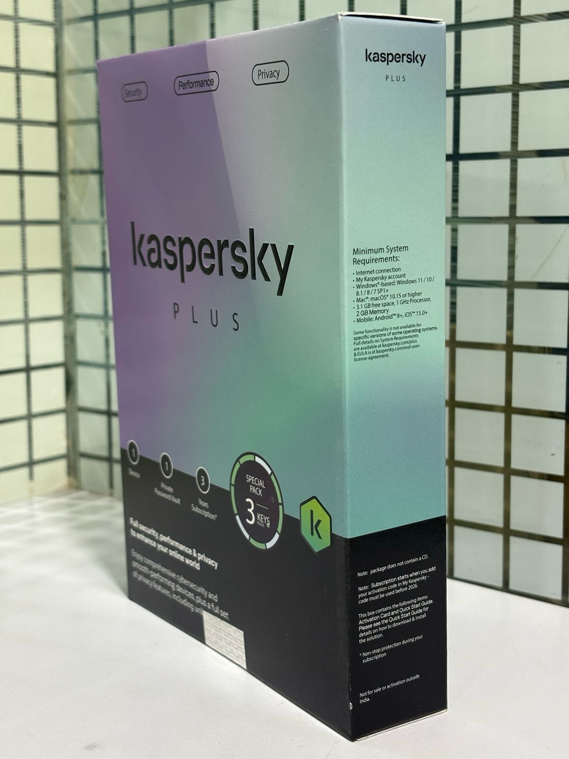 New, 1 User, 3 Year, Kaspersky Plus (internet security) New, 1 User, 3 Year, Kaspersky Plus (internet security)