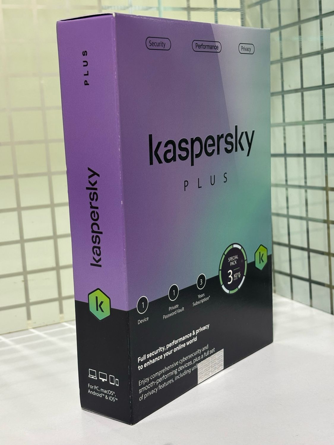 New, 1 User, 3 Year, Kaspersky Plus (internet security) New, 1 User, 3 Year, Kaspersky Plus (internet security)