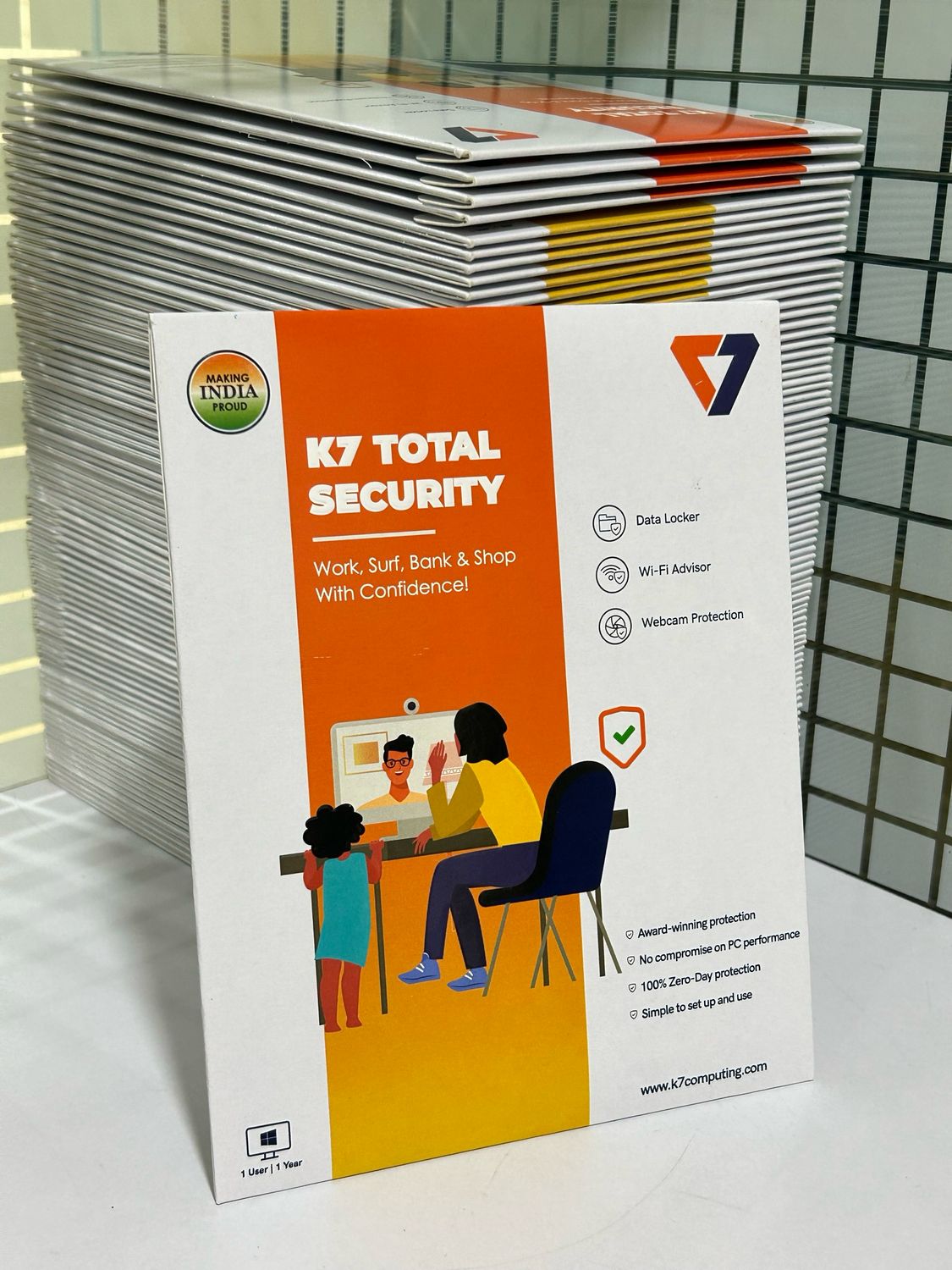 New, 1 User, 1 Year, K7 Total Security