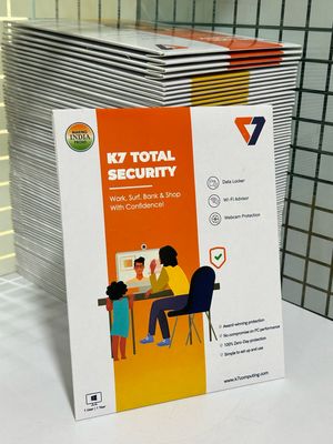 1 User, 1 Year, K7 Total Security (Pack of 10) 1 User, 1 Year, K7 Total Security (Pack of 10)