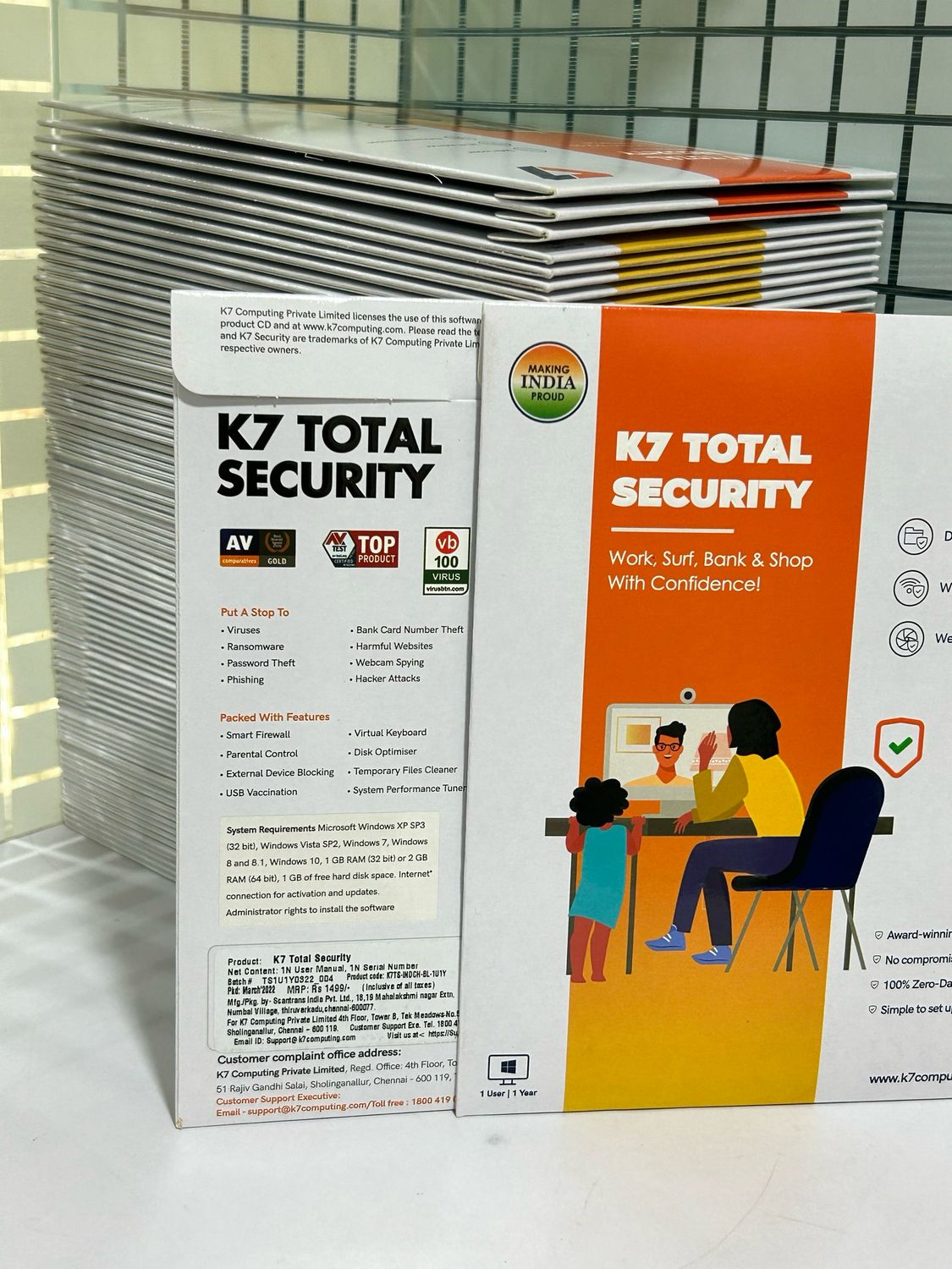 Renewal, 1 User, 1 Year, K7 Total Security Renewal, 1 User, 1 Year, K7 Total Security