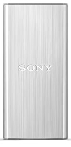 Sony External 256GB SSD Hard Drive, Silver