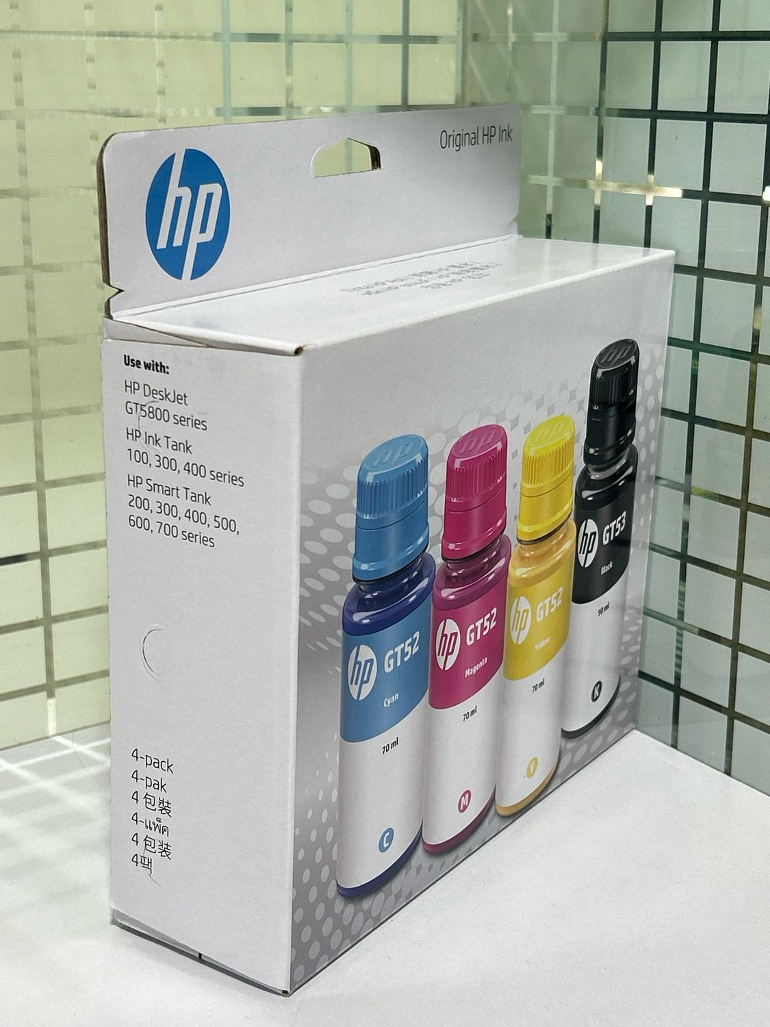 HP GT52, 53 Set of 4 bottle (585, 589, 670, 675, 720, 750)
