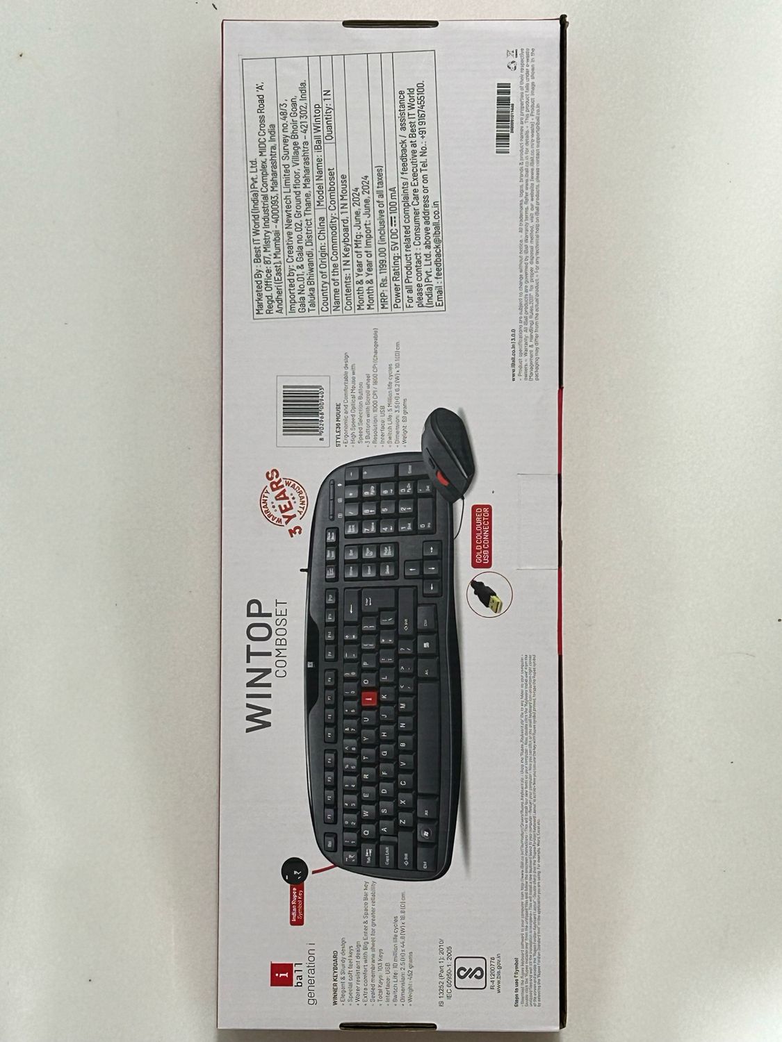 iBall Wintop V3 Keyboard and Mouse