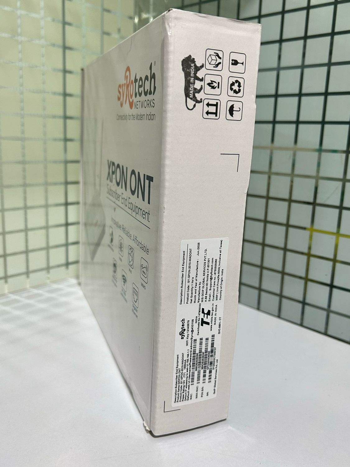 Syrotech Dual Band XPON ONT with 4 Antenna GPON 2010 Syrotech Dual Band XPON ONT with 4 Antenna GPON 2010