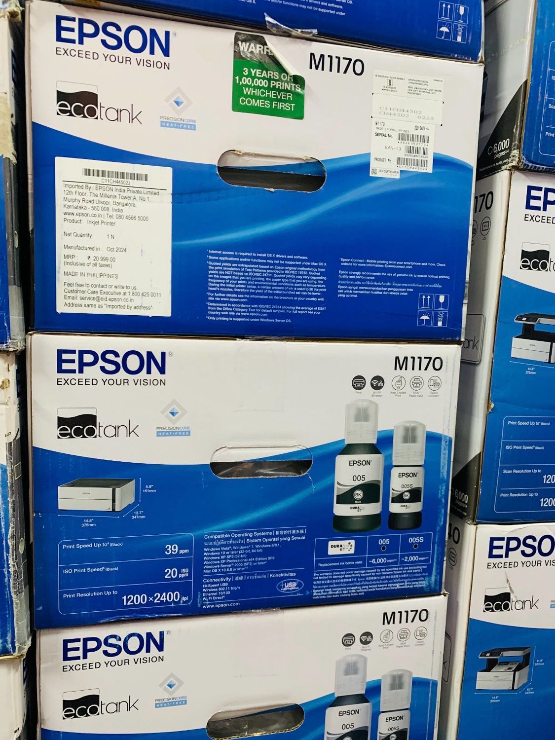 Epson M1170 Monochrome Wi-Fi Ink Tank Printer