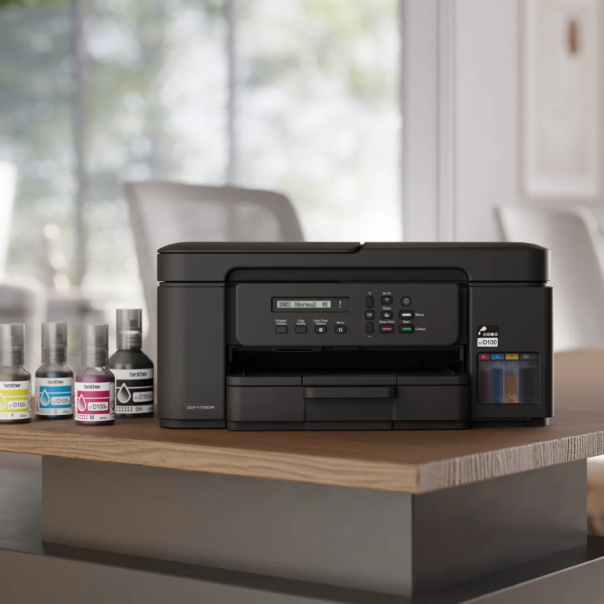 Brother DCP-T730DW Wireless Ink Tank Printer 3-in-1 with ADF