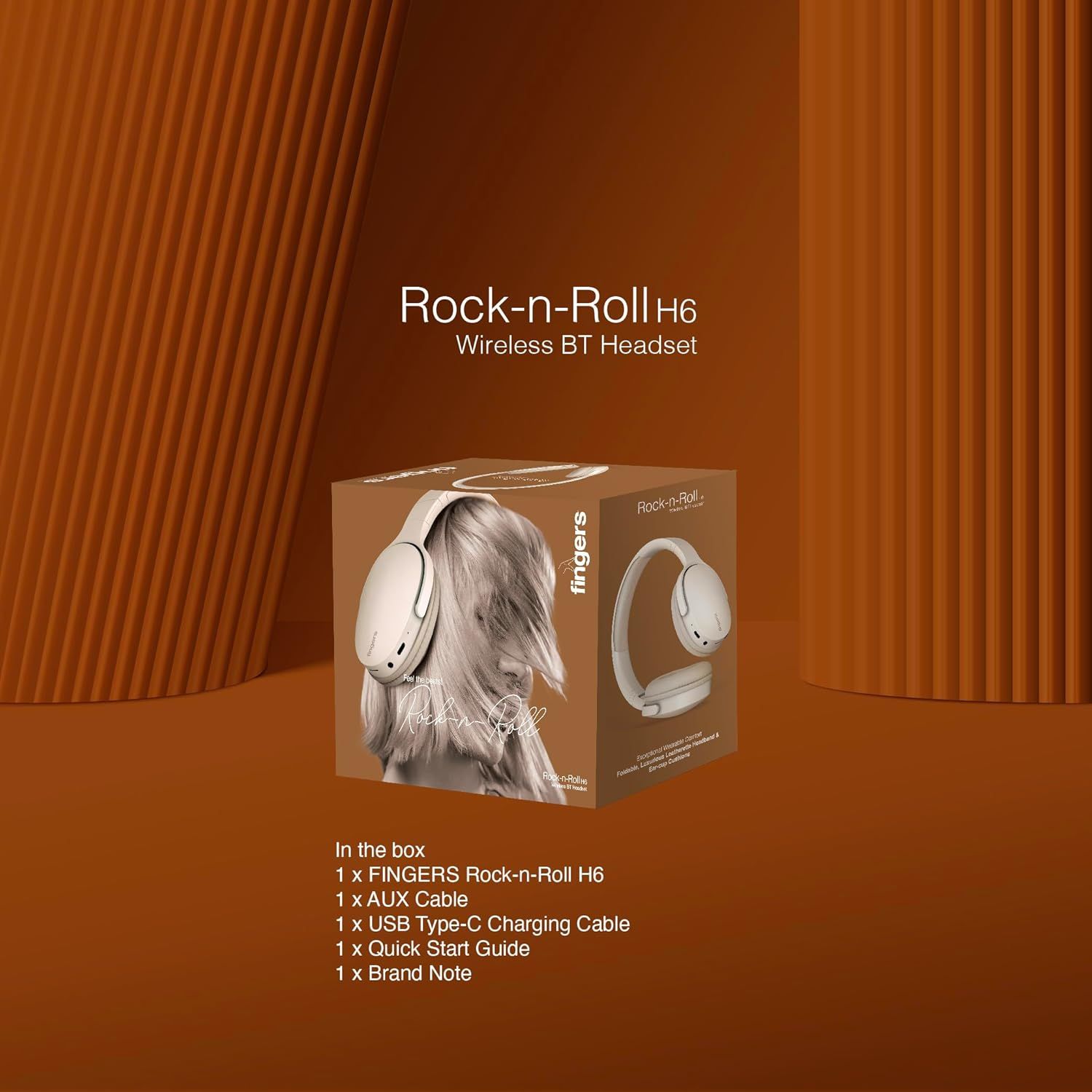 FINGERS Rock-n-Roll H6 On-Ear BT Headphones FINGERS Rock-n-Roll H6 On-Ear BT Headphones