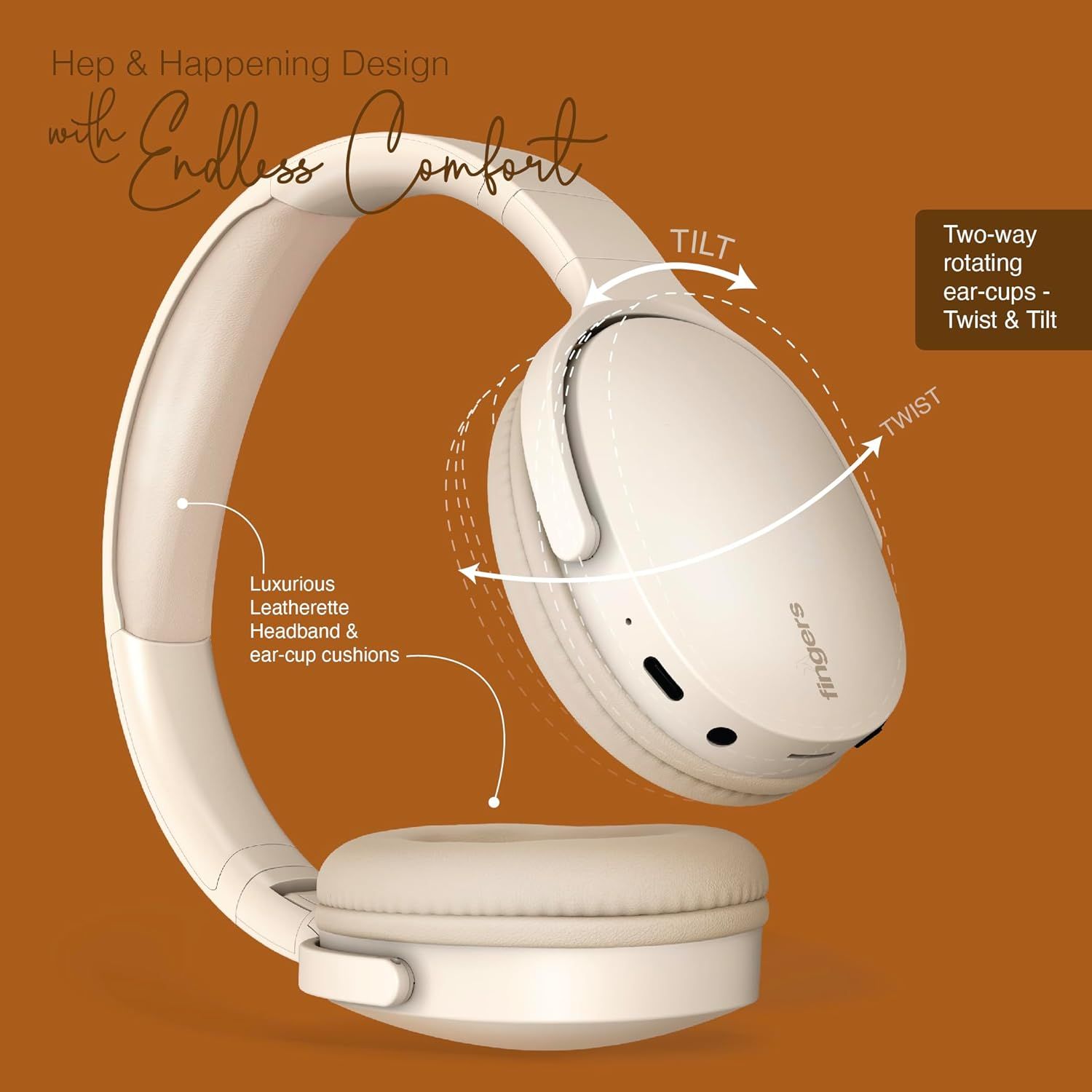 FINGERS Rock-n-Roll H6 On-Ear BT Headphones FINGERS Rock-n-Roll H6 On-Ear BT Headphones