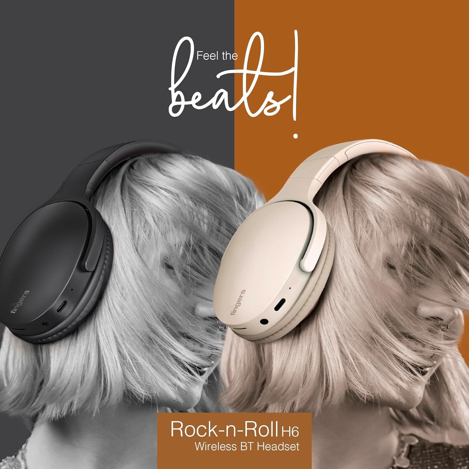 FINGERS Rock-n-Roll H6 On-Ear BT Headphones FINGERS Rock-n-Roll H6 On-Ear BT Headphones