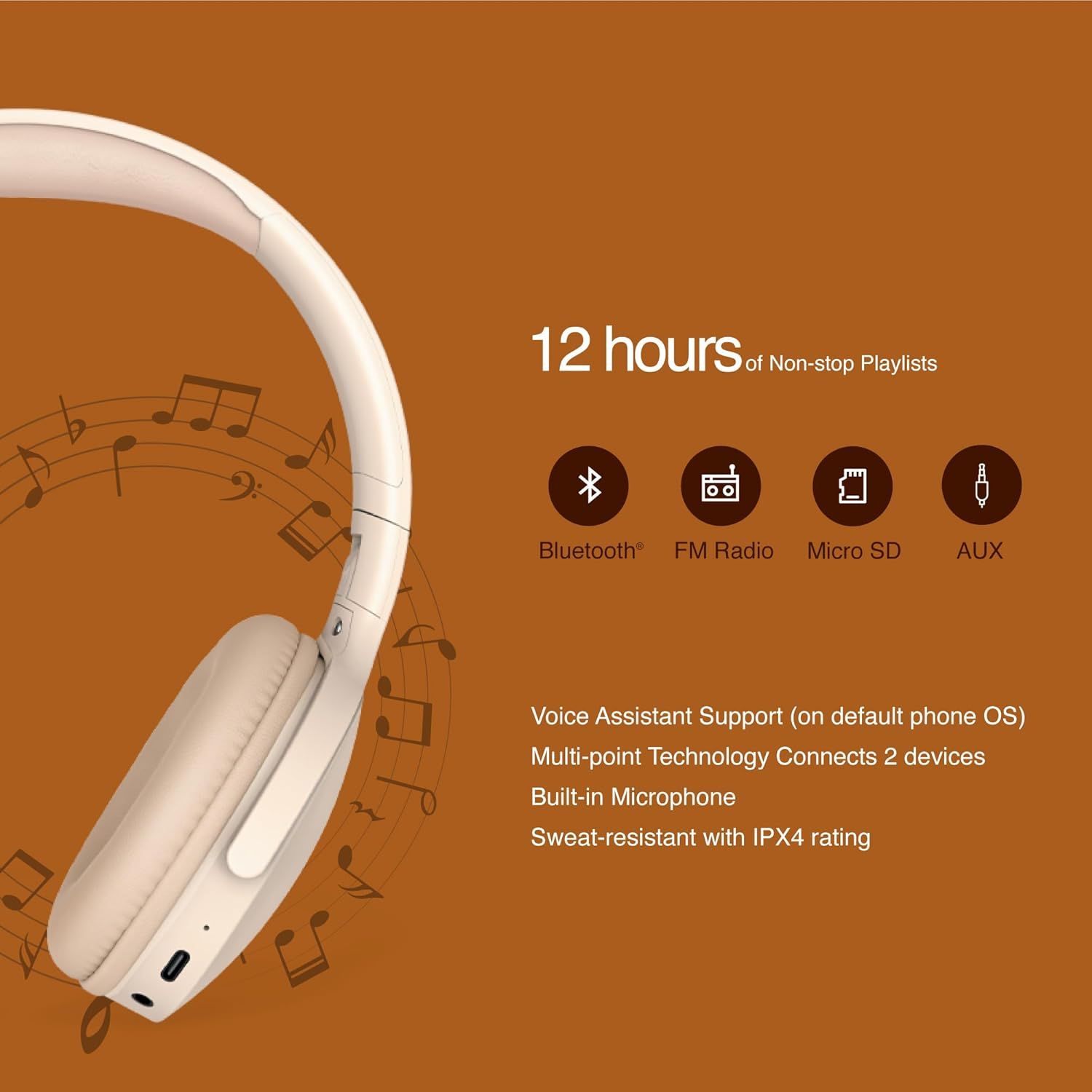 FINGERS Rock-n-Roll H6 On-Ear BT Headphones FINGERS Rock-n-Roll H6 On-Ear BT Headphones