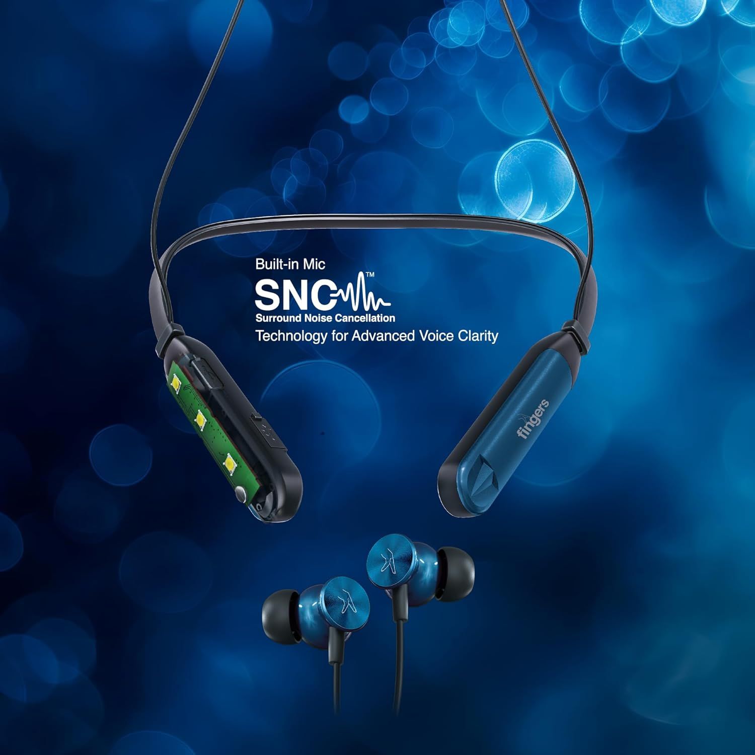 FINGERS Marina-BT7 Wireless Neckband Earphone FINGERS Marina-BT7 Wireless Neckband Earphone