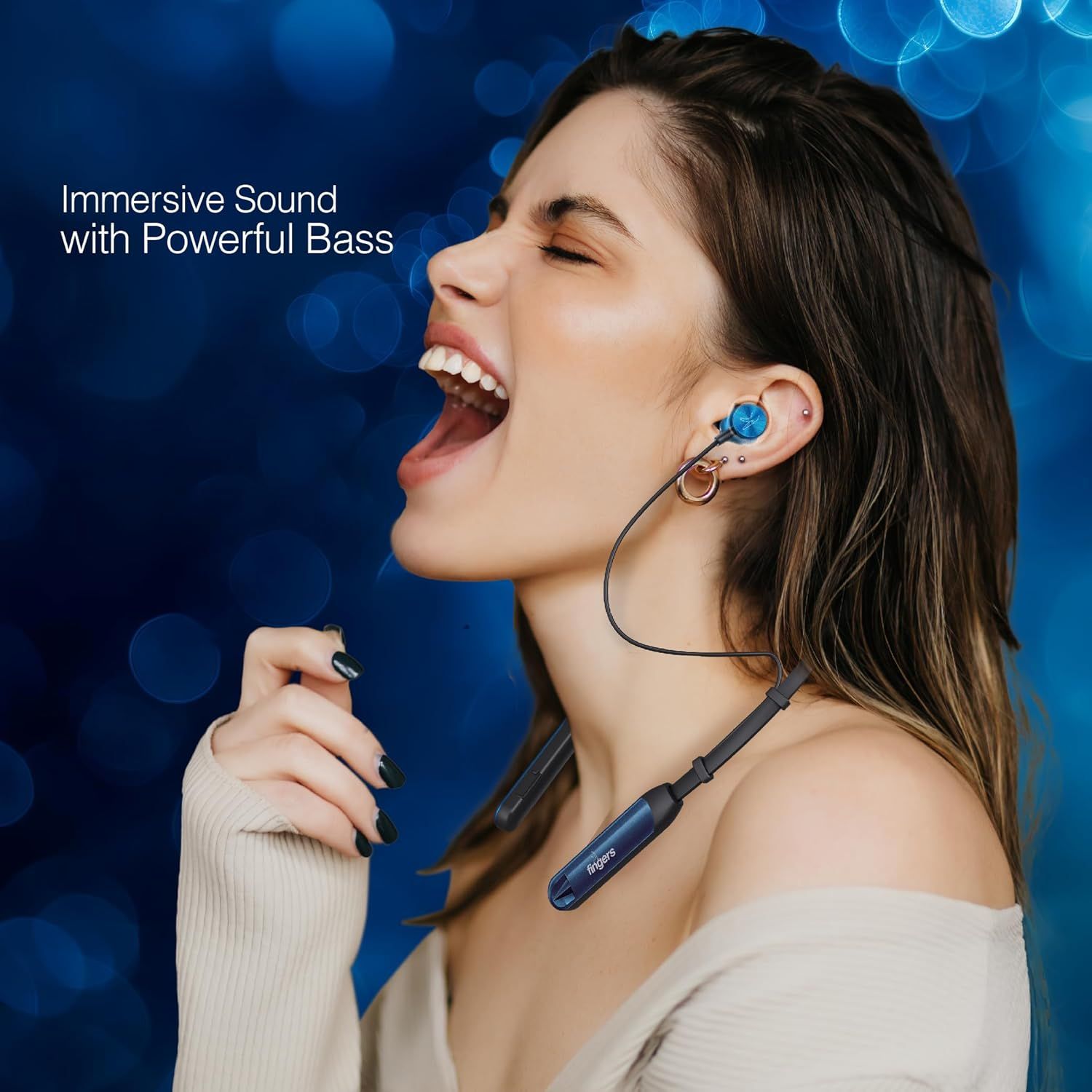 FINGERS Marina-BT7 Wireless Neckband Earphone FINGERS Marina-BT7 Wireless Neckband Earphone