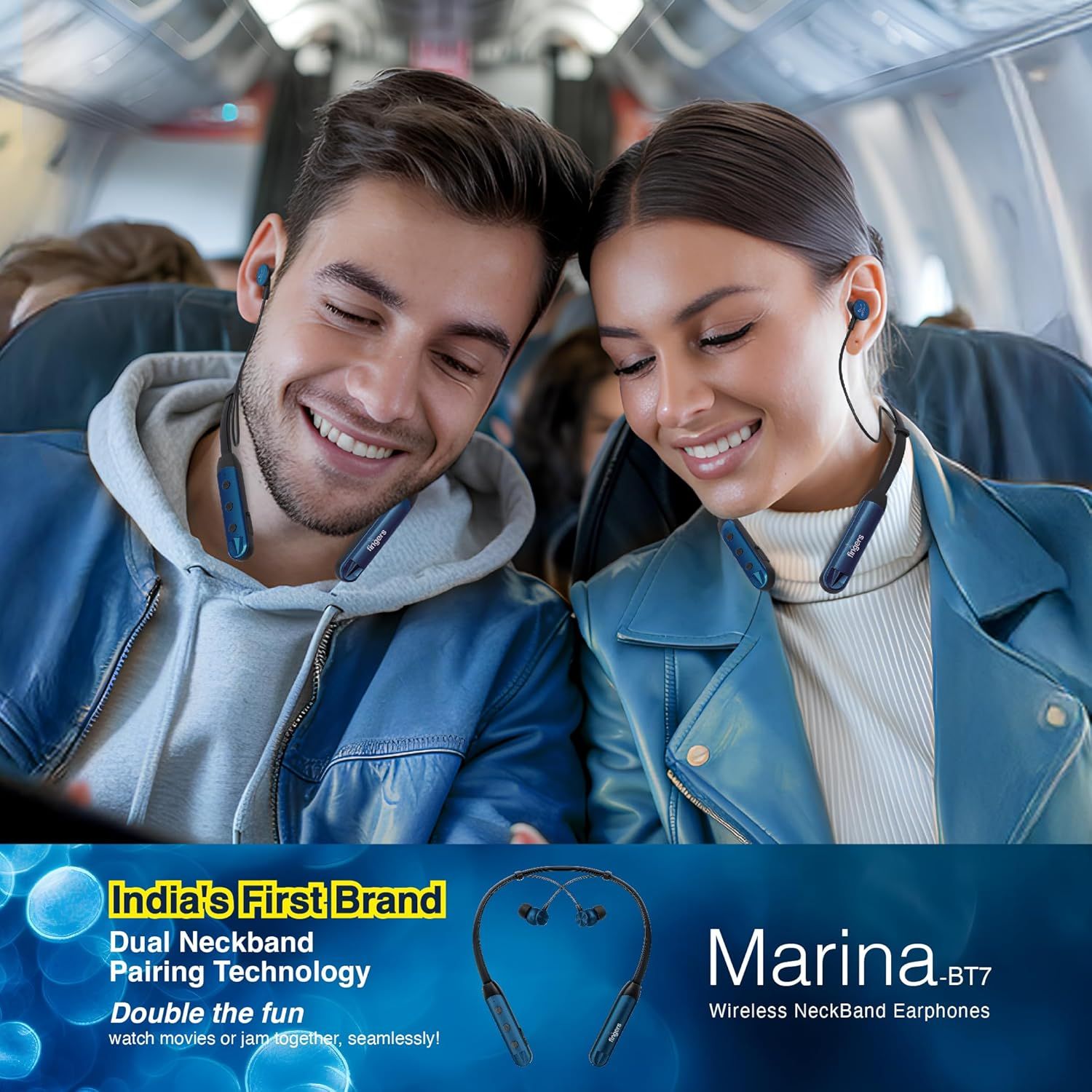 FINGERS Marina-BT7 Wireless Neckband Earphone FINGERS Marina-BT7 Wireless Neckband Earphone