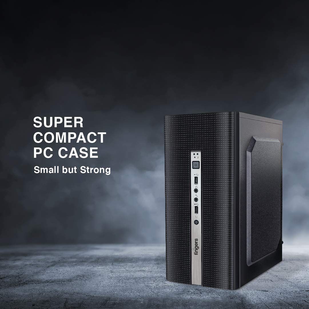 FINGERS Turbo-Mini Polycarbonate Super Compact Computer Case - Black FINGERS Turbo-Mini Polycarbonate Super Compact Computer Case - Black