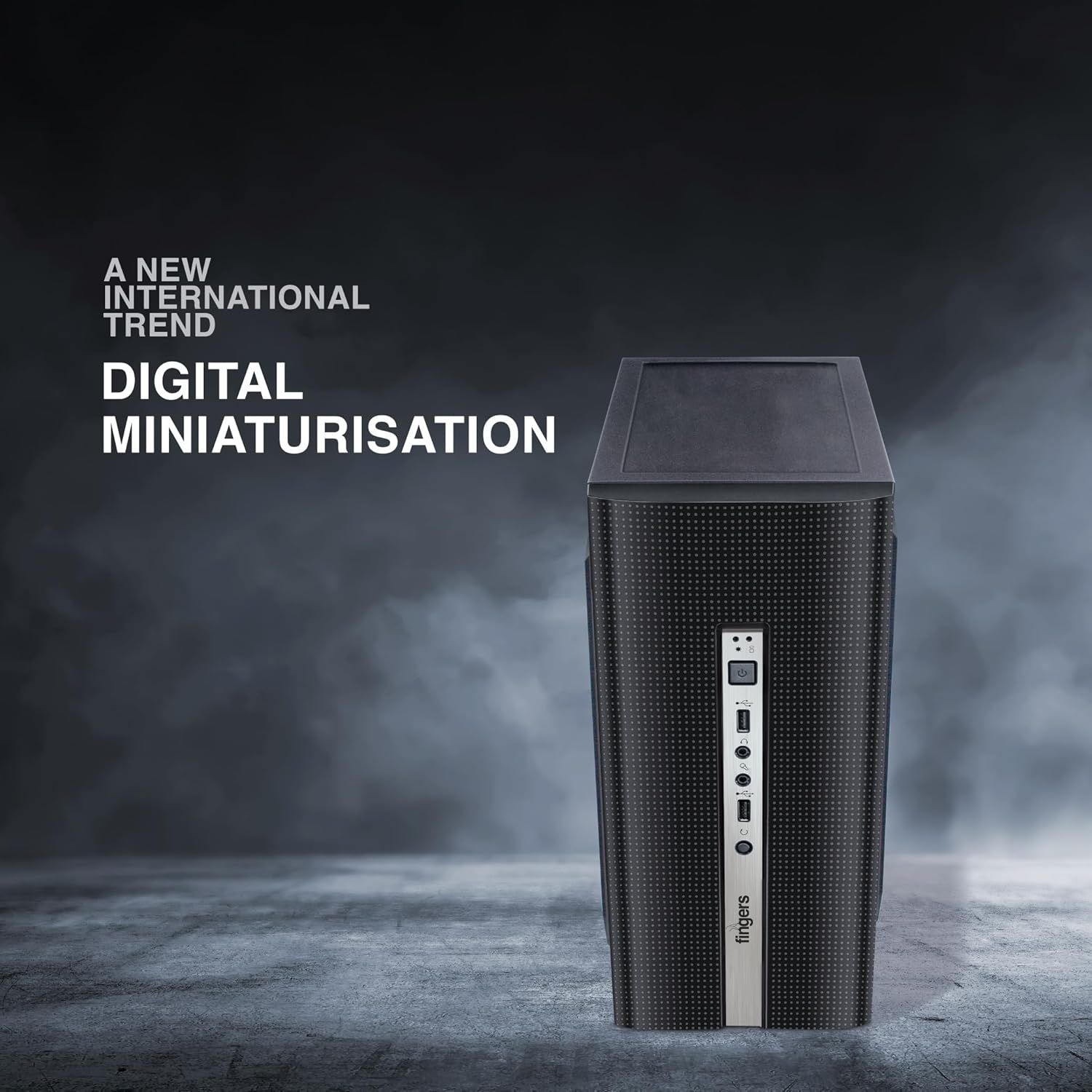 FINGERS Turbo-Mini Polycarbonate Super Compact Computer Case - Black FINGERS Turbo-Mini Polycarbonate Super Compact Computer Case - Black