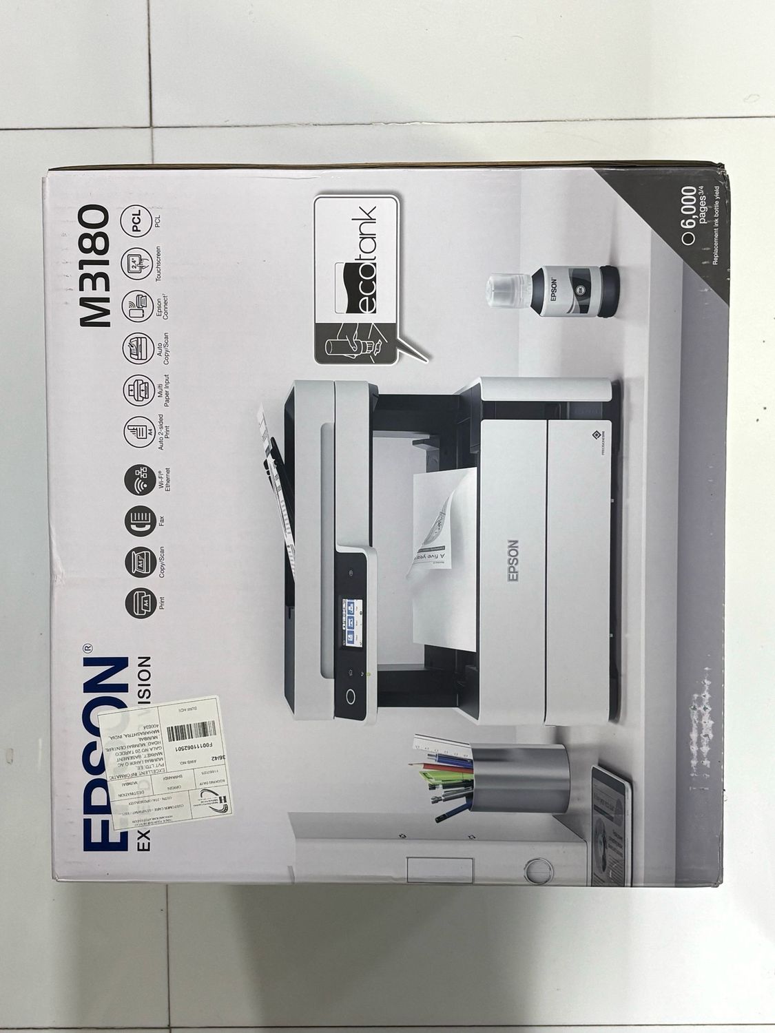 Epson M3180 EcoTank Monochrome All-in-One Printer Epson M3180 EcoTank Monochrome All-in-One Printer
