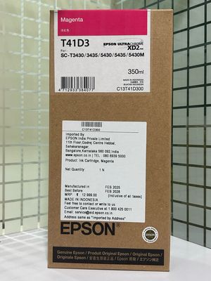 Epson T41D3 Magenta Ink Cartridge, 350ml Epson T41D3 Magenta Ink Cartridge, 350ml