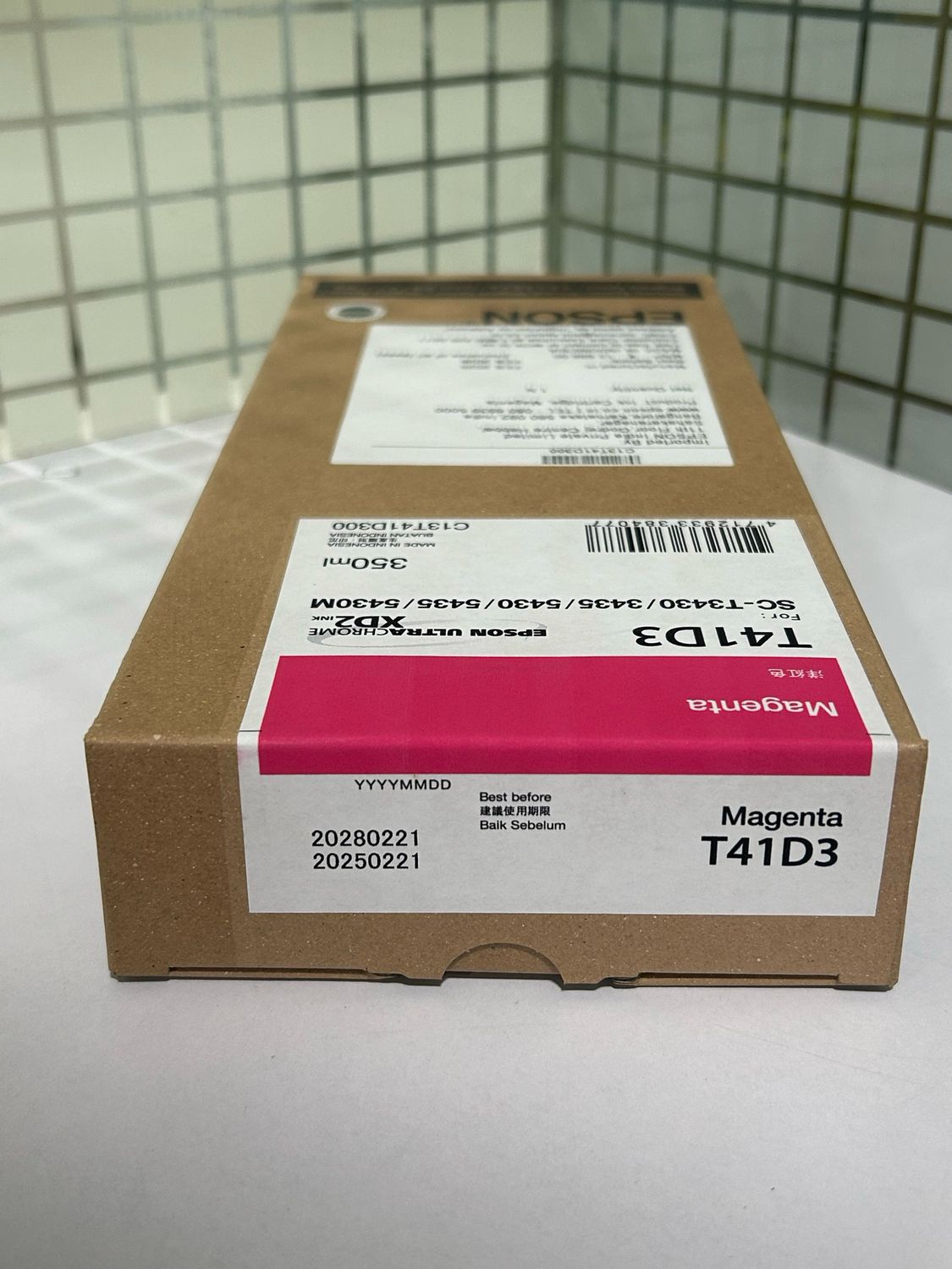 Epson T41D3 Magenta Ink Cartridge, 350ml Epson T41D3 Magenta Ink Cartridge, 350ml