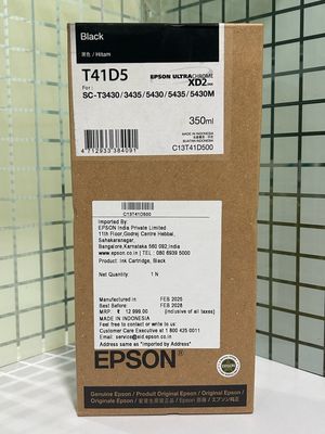 Epson T41D5 Black Ink Cartridge, 350ml Epson T41D5 Black Ink Cartridge, 350ml