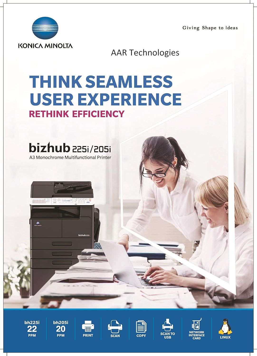 Konica Minolta Bizhub 205i A3 Multifunction Printer