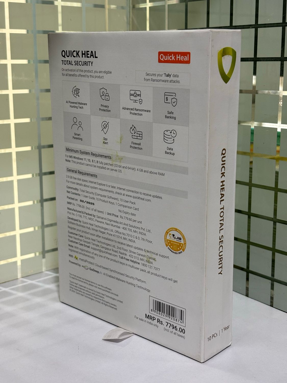 New, 10 User, 1 Year, Quick Heal Total Security New, 10 User, 1 Year, Quick Heal Total Security