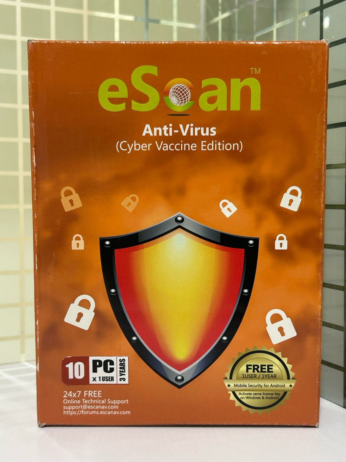 New v22x, 10 User, 3 Year, eScan Anti-Virus Security