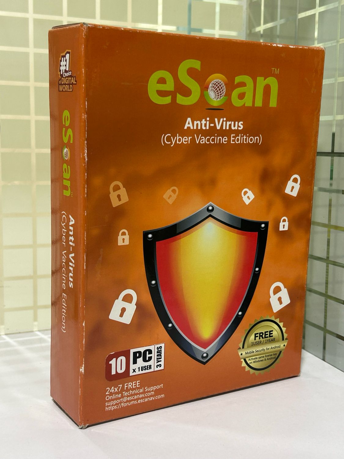 New v22x, 10 User, 3 Year, eScan Anti-Virus Security