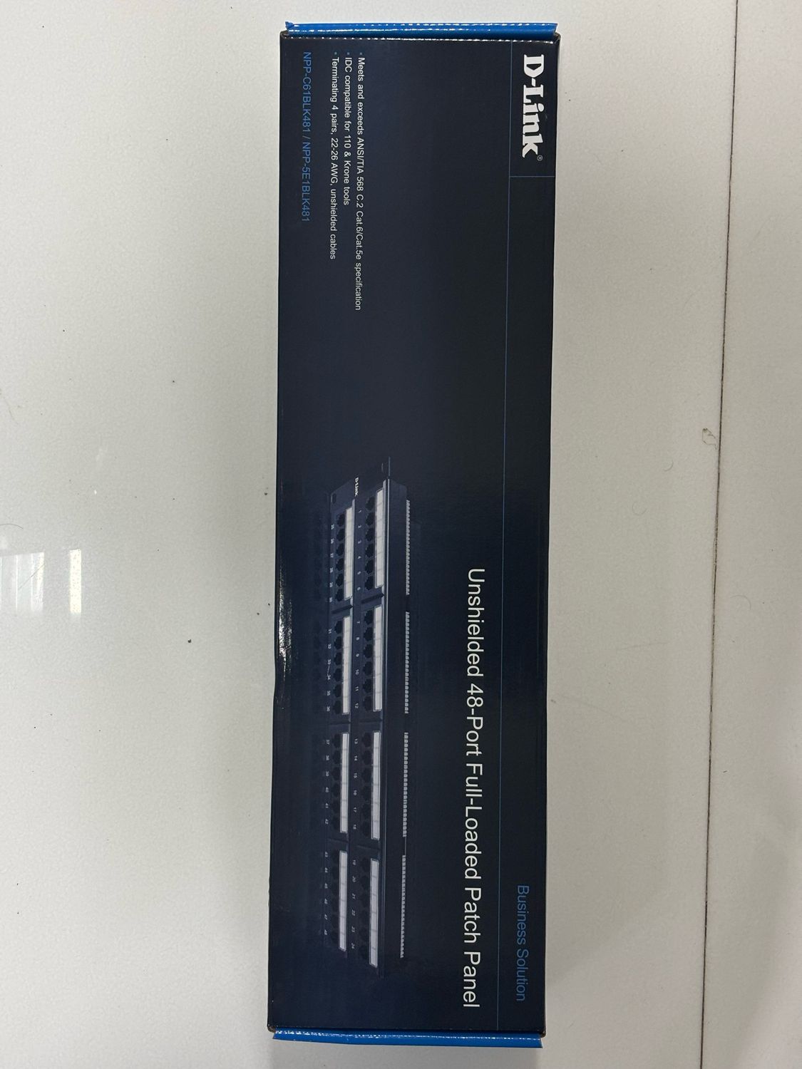 D-Link 48-Port Patch Panel Fully Loaded
