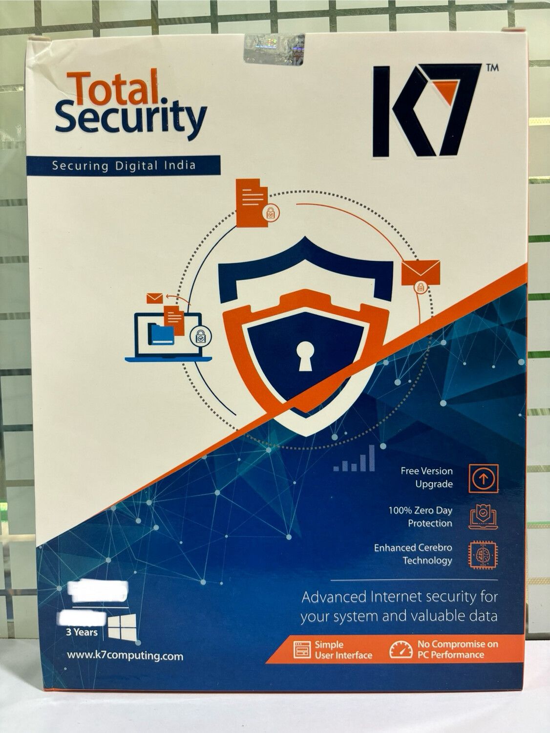 New, 1 User, 3 Year, K7 Total Security