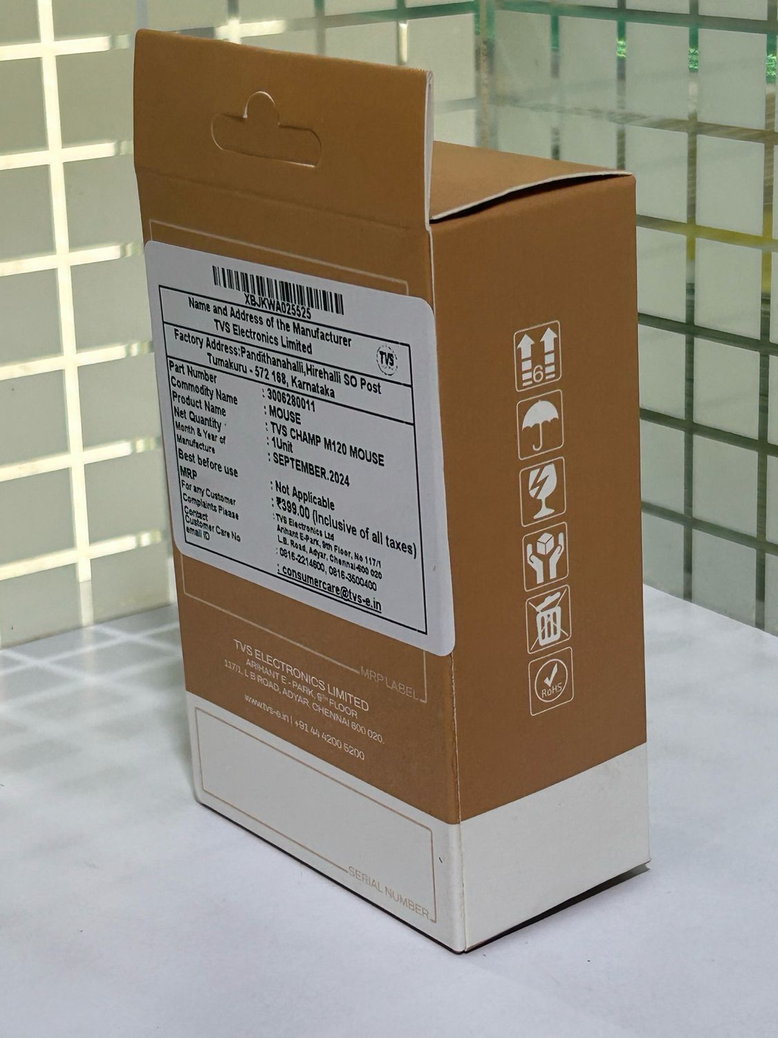 TVS Champ M120 Wired Optical Mouse