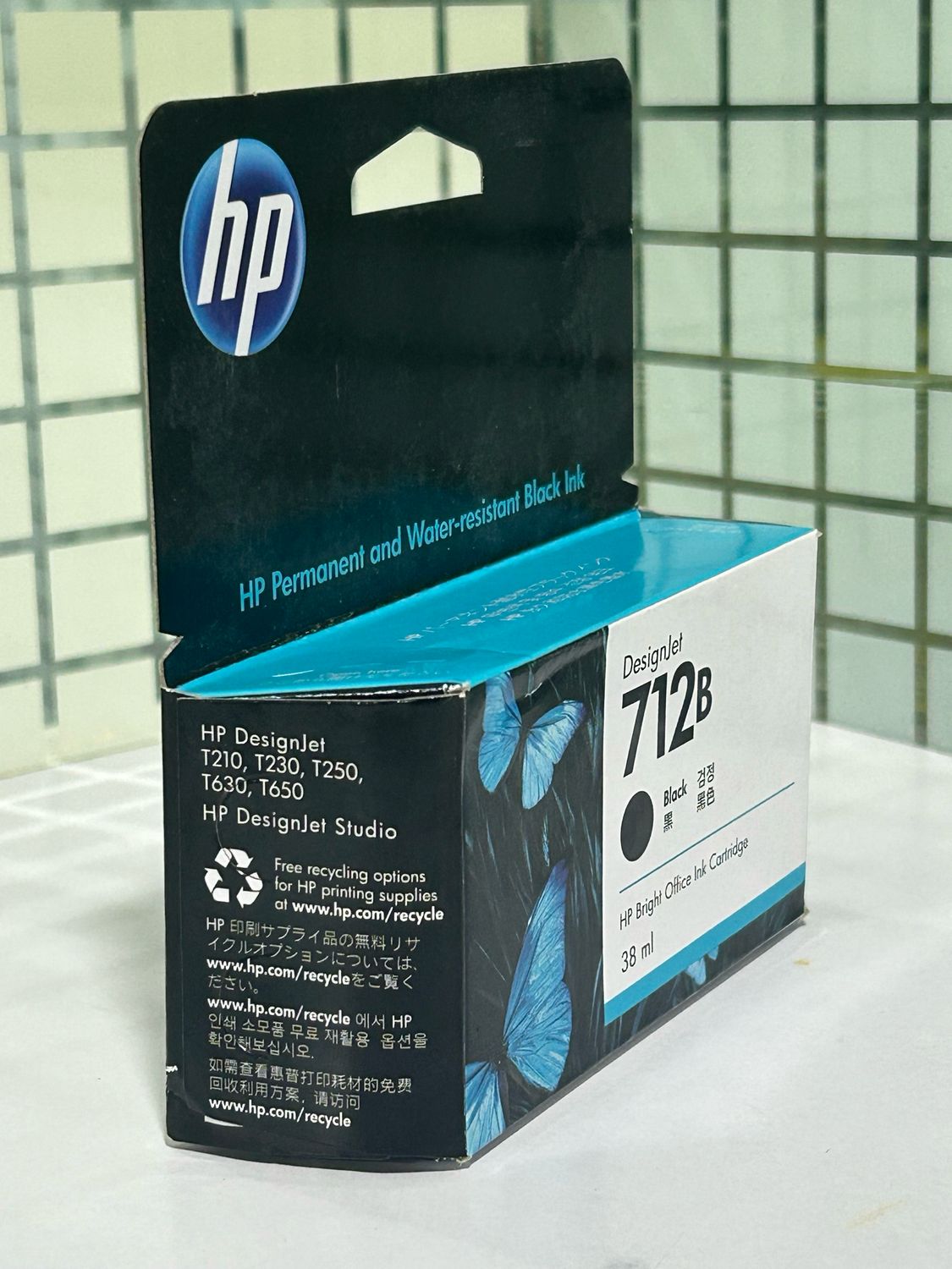 HP DesignJet 712B 38-ml Black Ink (T210, T230, T250, T630, T650)